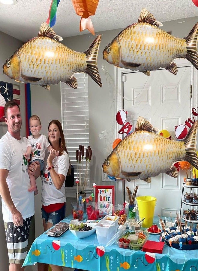 OULUN 6 Pcs Fish Balloons Gone Fishing Party Decorations Fishing Balloons Fishing Party Supplies Fishing Theme Birthday Party Decorations Balloons - Image 2